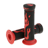 Maxbell Universal 7/8'' Motorcycle Scooter Handlebar Hand Grips Rubber Red