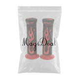 Maxbell Universal 7/8'' Motorcycle Scooter Handlebar Hand Grips Rubber Red