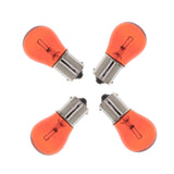 Maxbell 4pcs Amber 1156 BA15S Bulb Bayonet Base Lamp 21W Turn Signal Light