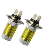 Maxbell 2PCS H7 2323 80W 6000K 16-SMD LED Fog Lights Driving Bulbs for Car - Yellow