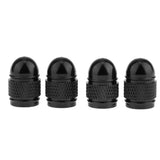 Maxbell 4x Aluminum Bullet Style Rim Valve/Wheel Air Port Cover Stems Cap Black