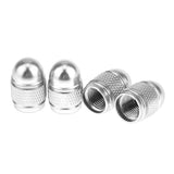 Maxbell 4x Aluminum Bullet Style Rim Valve/Wheel Air Port Cover Stems Cap Silver