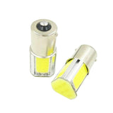 Maxbell 2PCS White 1156 Ba15s 4 COB LED Car Turn Signal Rear Lights Bulbs Lamps 12V