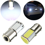 Maxbell 2PCS White 1156 Ba15s 4 COB LED Car Turn Signal Rear Lights Bulbs Lamps 12V