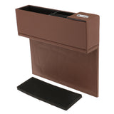 Maxbell Multifunction Car Seat Pocket Storage Organizer Box Caddy Brown