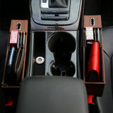 Maxbell Multifunction Car Seat Pocket Storage Organizer Box Caddy Brown