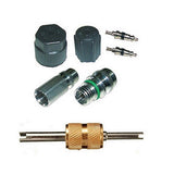 Maxbell AC System Cap Filling Valve Service Kit Schrader Valve Core Remover Wrench