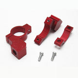 Maxbell Pair Motorcycle Motorbike 10mm Handlebar Mirror Mount Clamp Bracket Red