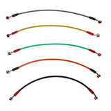 Maxbell 17.7'' Steel Braided Motorcycle Brake Lines Disc Brake Hydraulic Hose Orange