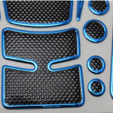 Maxbell Universal Motorcycle Gas Tank Protector Pad Fish Sticker Blue/Black