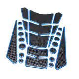 Maxbell Universal Motorcycle Gas Tank Protector Pad Fish Sticker Blue/Black