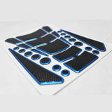 Maxbell Universal Motorcycle Gas Tank Protector Pad Fish Sticker Blue/Black