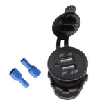 Maxbell Waterproof Dual USB Car Power Adapter Charger Plug Socket Outlet Motorcycle