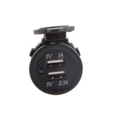 Maxbell Waterproof Dual USB Car Power Adapter Charger Plug Socket Outlet Motorcycle