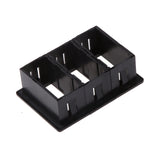 Maxbell 3xCar Boat Rocker Switch Panel Housing Holder Box Assembly ARB Type Black