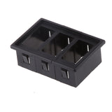 Maxbell 3xCar Boat Rocker Switch Panel Housing Holder Box Assembly ARB Type Black