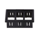 Maxbell 3xCar Boat Rocker Switch Panel Housing Holder Box Assembly ARB Type Black