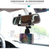 Maxbell Adjustable Car Rearview Mirror Clip Mount GPS Bracket Phone Holder White