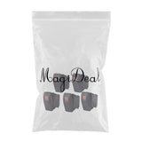 Maxbell 5 x Waterproof 12V 20A Bar Rocker Toggle Switch LED Car Boat Orange Light