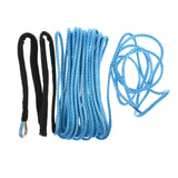 Maxbell 1/4" x 50ft Synthetic Winch Line Cable Rope 7000LBs with Sheath ATV UTV Blue