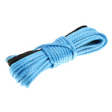 Maxbell 1/4" x 50ft Synthetic Winch Line Cable Rope 7000LBs with Sheath ATV UTV Blue