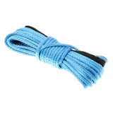 Maxbell 1/4" x 50ft Synthetic Winch Line Cable Rope 7000LBs with Sheath ATV UTV Blue