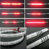 Maxbell 2pcs Red 30cm Led Knight Rider Flash Strobe Scanner Neon Strip Light