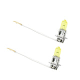 Maxbell 2pcs H3 12V 90W Headlight 2600K Halogen Car Styling Parking Bulbs Yellow