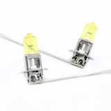 Maxbell 2pcs H3 12V 90W Headlight 2600K Halogen Car Styling Parking Bulbs Yellow