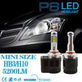 Maxbell Bright 55W LED Car Headlight 5200LM HB3 Headbulb Kit Vacuum Heat Pipe 5000K