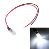 Maxbell 12V 8mm Car Van Boat LED Indicator Dash Dashboard Panel Warning Light White