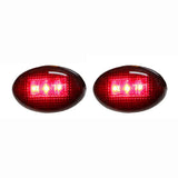 Maxbell 2pcs Red LED Side Marker Lights Smoked Lens for Ford F350/450 Series