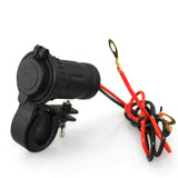 Maxbell 12V Waterproof Motorcycle USB Cigarette Lighter Splitter Charger Adapter