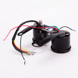 Maxbell Universal Motorcycle LED Dual Odometer Speedometer Tachometer Speedo Meter