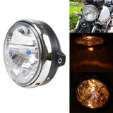 Maxbell Motorcycle Chrome Halogen Front Headlight Lamp For Honda CB400 CB500 CB1300