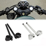 Maxbell Universal 35mm CNC Fork Clip-ons Handle Grip Handlebar for Motorcycle Black