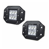 Maxbell 24w 4inch Led Work Flush Mounting Light Flood Driving Pods for Jeep