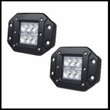 Maxbell 24w 4inch Led Work Flush Mounting Light Flood Driving Pods for Jeep