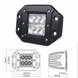 Maxbell 24w 4inch Led Work Flush Mounting Light Flood Driving Pods for Jeep