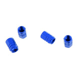 Maxbell Blue-4pcs Wheel Tire Air Valve Stem Cap Car Truck Bike Screw Dust Cover