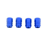 Maxbell Blue-4pcs Wheel Tire Air Valve Stem Cap Car Truck Bike Screw Dust Cover