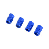 Maxbell Blue-4pcs Wheel Tire Air Valve Stem Cap Car Truck Bike Screw Dust Cover