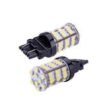 Maxbell 2x Pure White 3157 4114 4157NA 54-SMD LED Turn Signal Tail Brake Lights Bulb