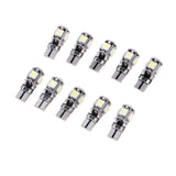 Maxbell 10Pcs T10 Led Canbus Error Free 5SMD Car Side Wedge Light Bulb White 168 194