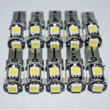 Maxbell 10Pcs T10 Led Canbus Error Free 5SMD Car Side Wedge Light Bulb White 168 194