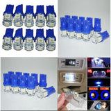 Maxbell 10Pcs T10 194 168 2825 5050 5SMD LED Super Bright Car Lights Lamp Bulb Blue