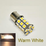 Maxbell 10Pcs Warm White 1156 BA15S 27SMD 5050 LED Light RV Camper Car Backup Lamp