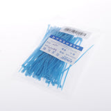 Maxbell 100pcs 1.9x100mm Nylon Wrap Cable Loop Ties Fasten Wire Self-Locking-Blue