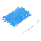 Maxbell 100pcs 1.9x100mm Nylon Wrap Cable Loop Ties Fasten Wire Self-Locking-Blue