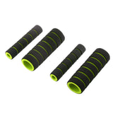 Maxbell 4 in 1 Motorcycle Foam Nonslip Handlebar Hand Grips Cover Set Gloves Green